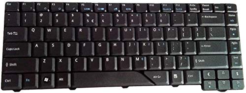 Wistar Laptop Keyboard Compatible  Acer Aspire 4210 4220 4520 4710 4720 4920 5220 5310 5520 5710 5720 5235 5910 5920 5930 6920 NSK-H371D 9J.N5982.71D PK130470100 MP-07A23U4-6981 NSK-AKA1D (Black)
